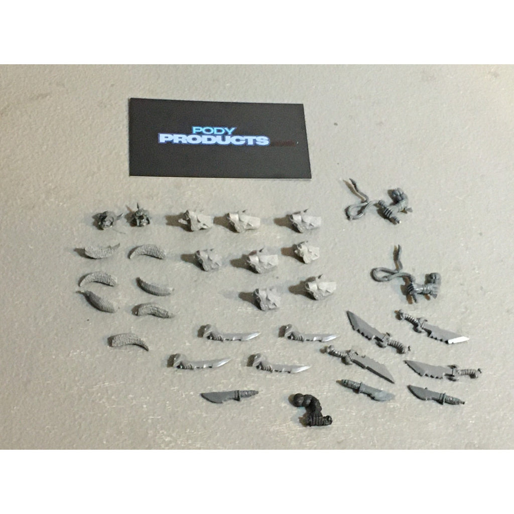 A33599 WARHAMMER FANTASY OLD WORLD ORCS GOBLINS BITS LOT WOLF NIGHT BULLY GW