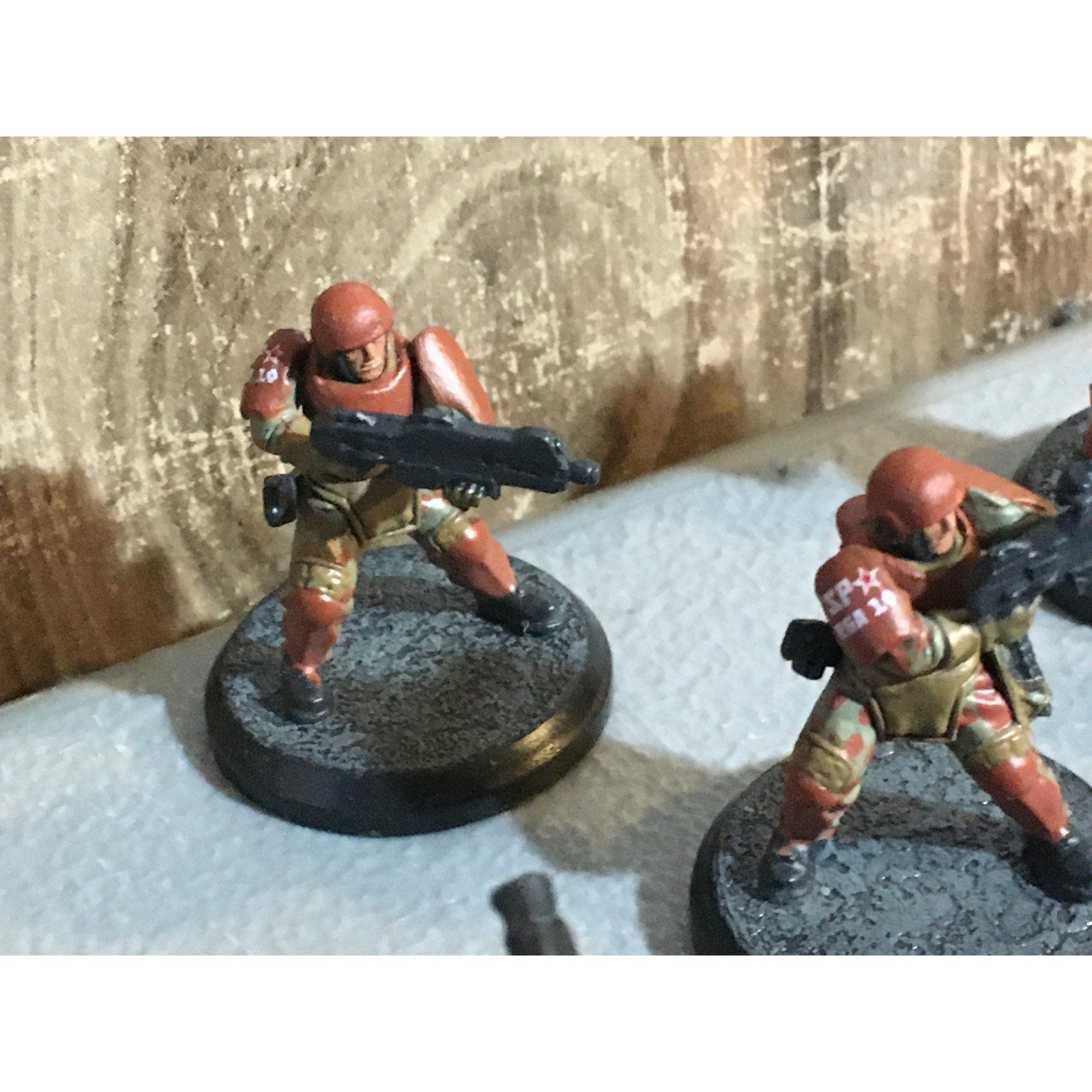 A32047 RACKHAM AT-43 RED BLOK MINI SPETSNATZ KOMMANDOS 8 PK W CARD MISS 1 HEAD