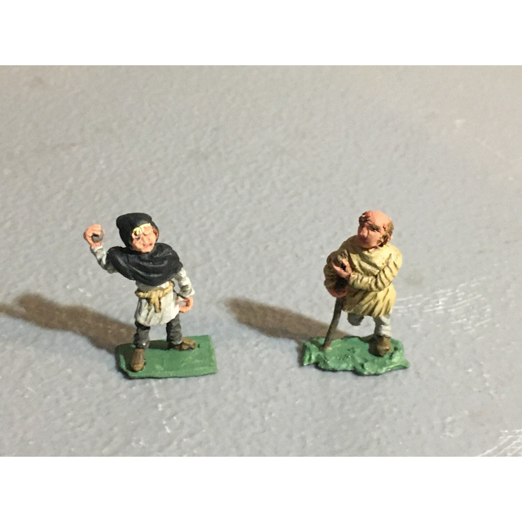 A10194 CITADEL PRE SLOTTA METAL RARE OOP HUMAN VILLAGERS PEASANTS 2 PK PAINTED