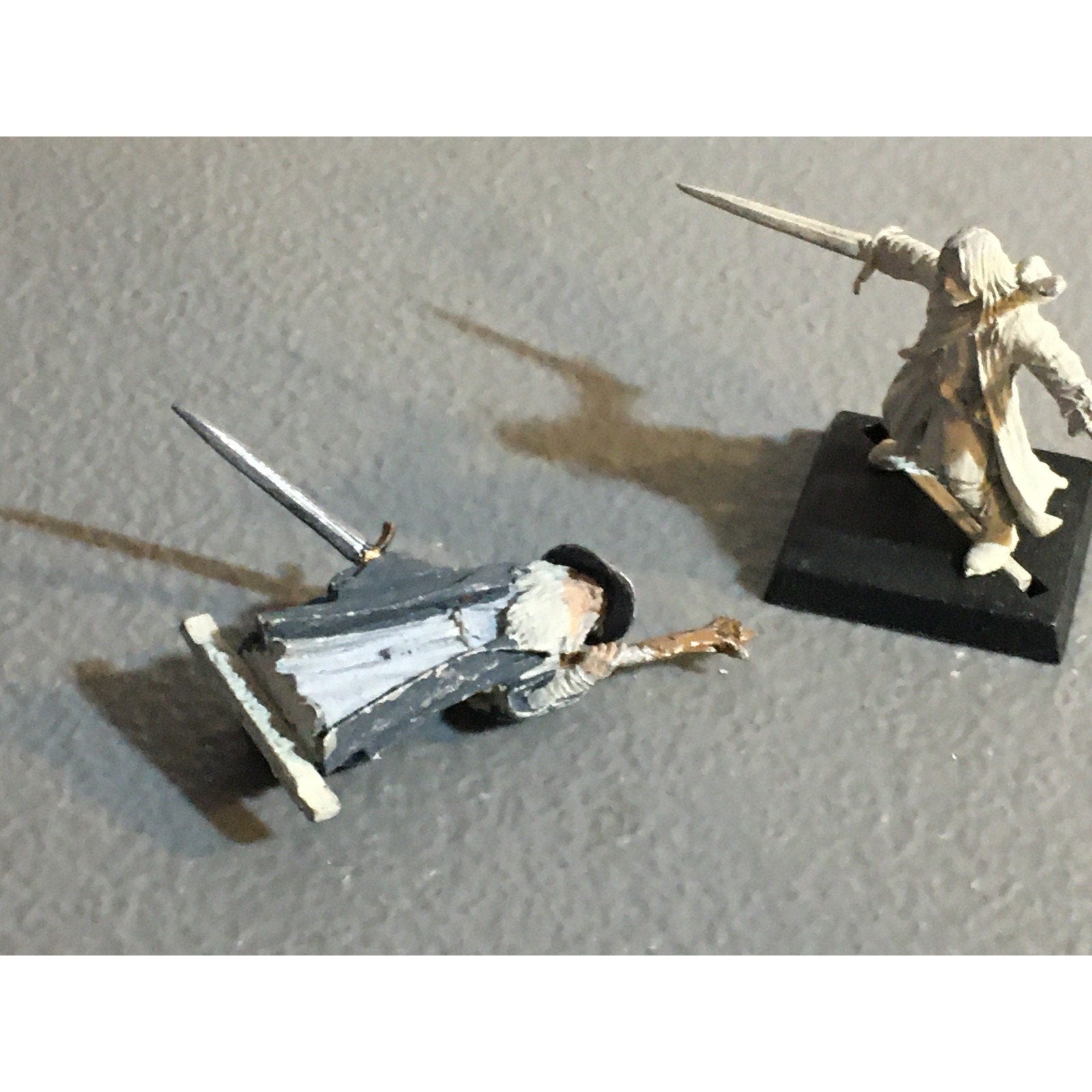 A34015 LOTR LORD OF THE RINGS GAMES WORKSHOP METAL GANDALF & ARAGORN FELLOWSHIP