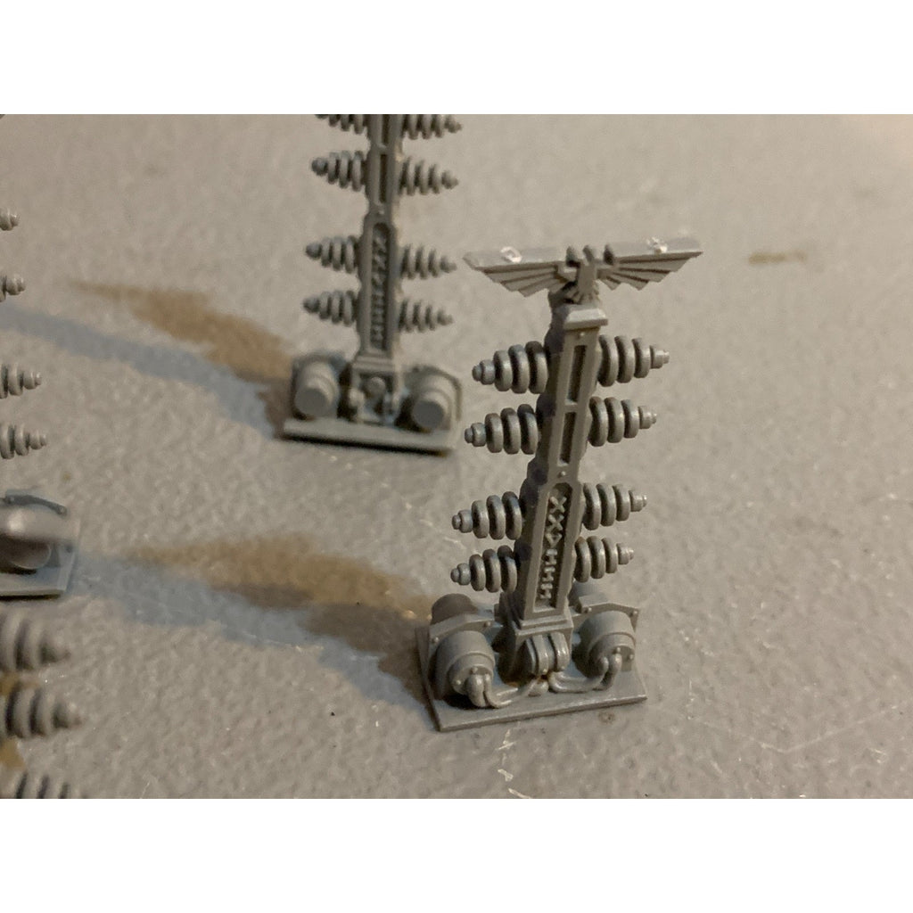A27146 WARHAMMER 40K SPACE MARINES MACRAGGE FIELD GENERATOR PYLON 4 PACK BITS