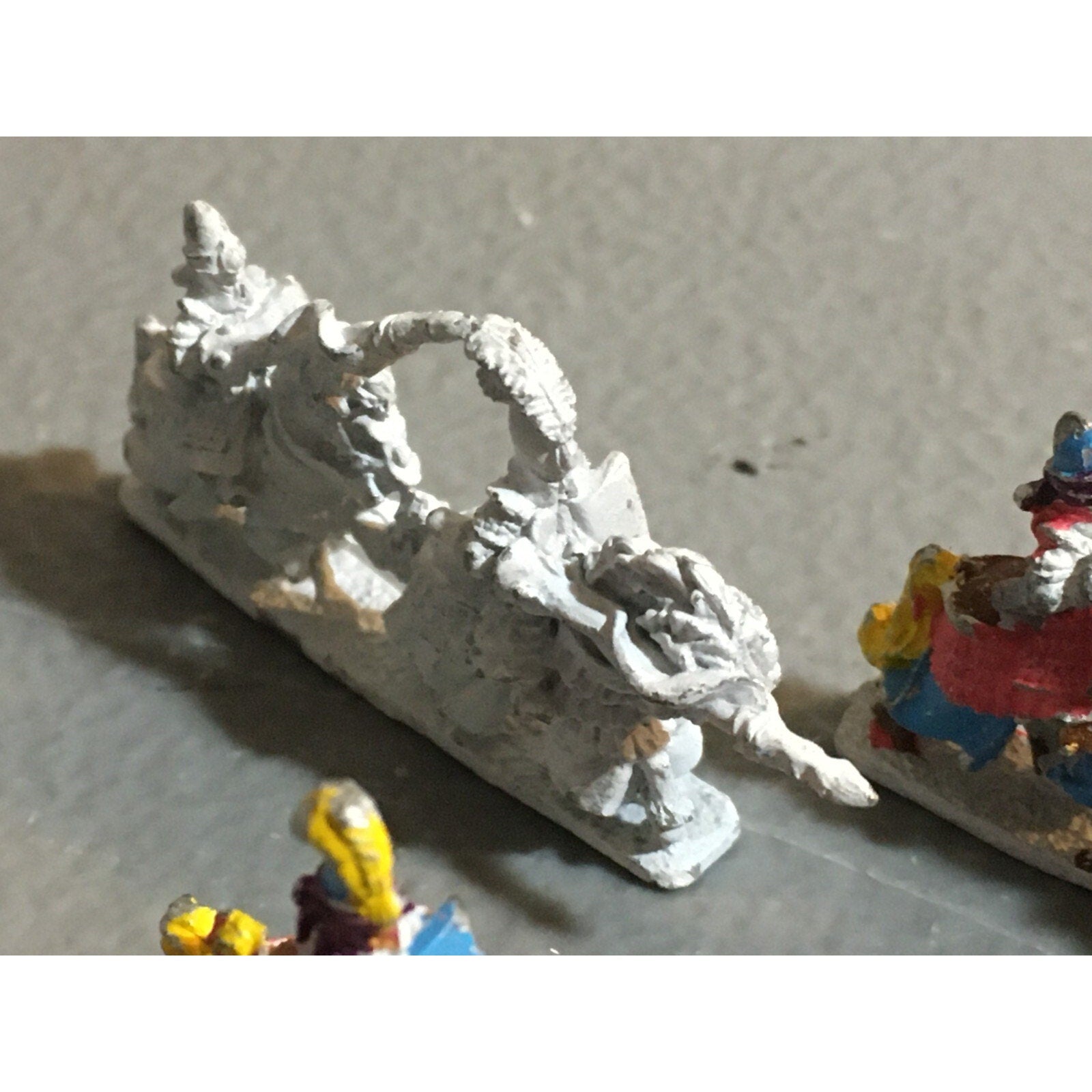 A16646 WARMASTER WARHAMMER FANTASY HIGH ELVES SILVER HELMS METAL 4 STANDS GW