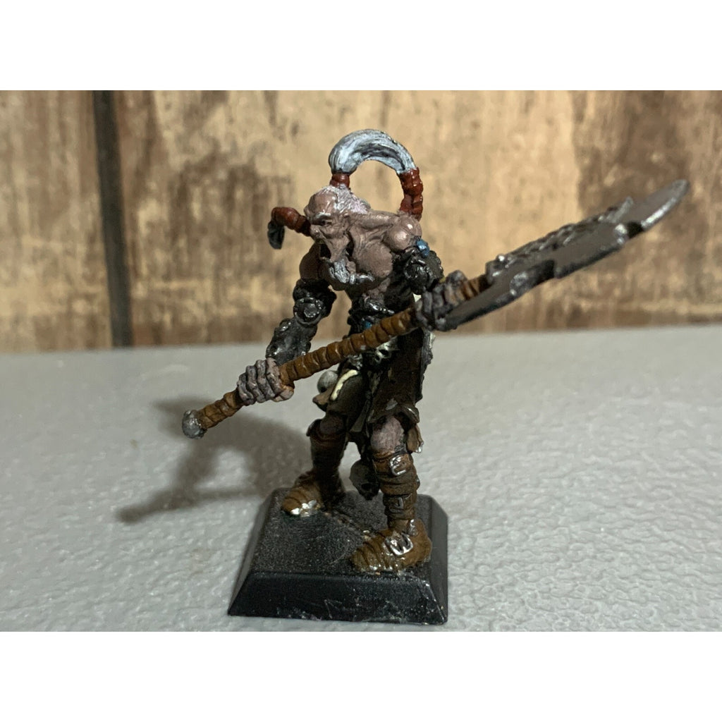A16313 RACKHAM CONFRONTATION METAL OOP GIANT BARBARIAN W HALBERD