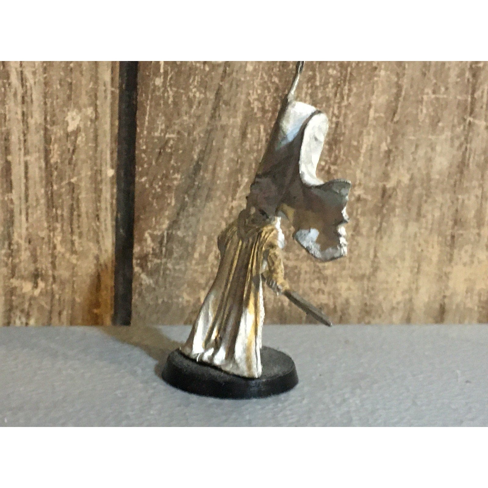 A30092 LOTR LORD OF THE RINGS GAMES WORKSHOP METAL ROHAN GAMLING BANNER GUARD
