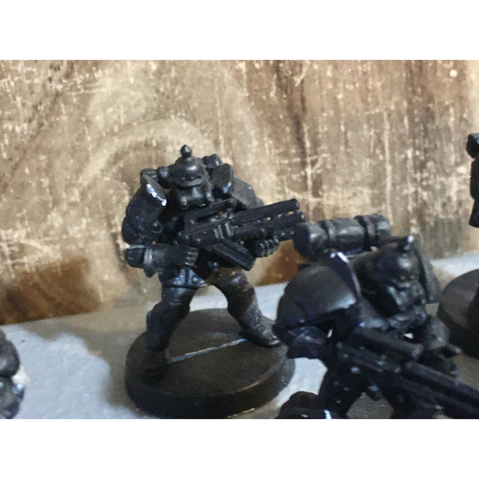 A30059 UNKNOWN TABLE TOP SCI-FI POWER ARMOR SOLDIERS 10 PK WAR GAMES