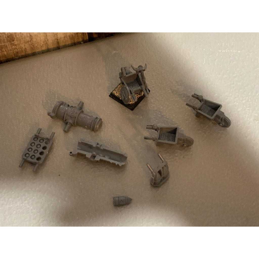 A16705 WARHAMMER AOS FANTASY DWARFS DWARVES ARTILLERY WHEELBARROW CANNON BITS