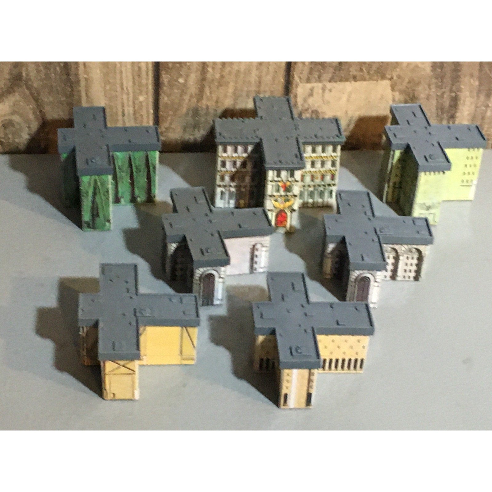 A31676 WARHAMMER EPIC 40K TERRAIN BUILDINGS PLASTIC & CARDSTOCK 7 PK