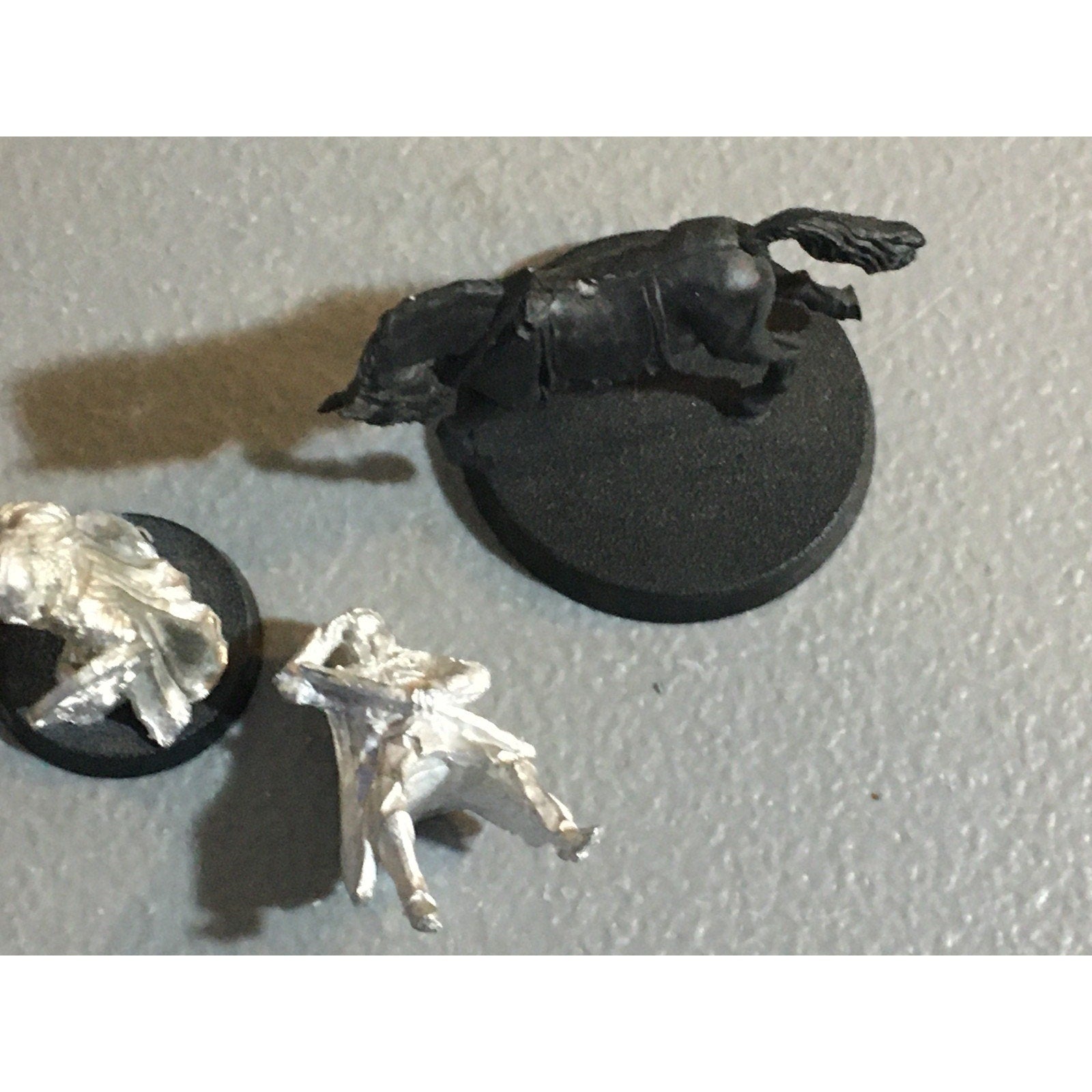 A30408 LOTR LORD RINGS GAMES WORKSHOP METAL ROHAN RIDER & ROYAL GUARD MISS 1 ARM