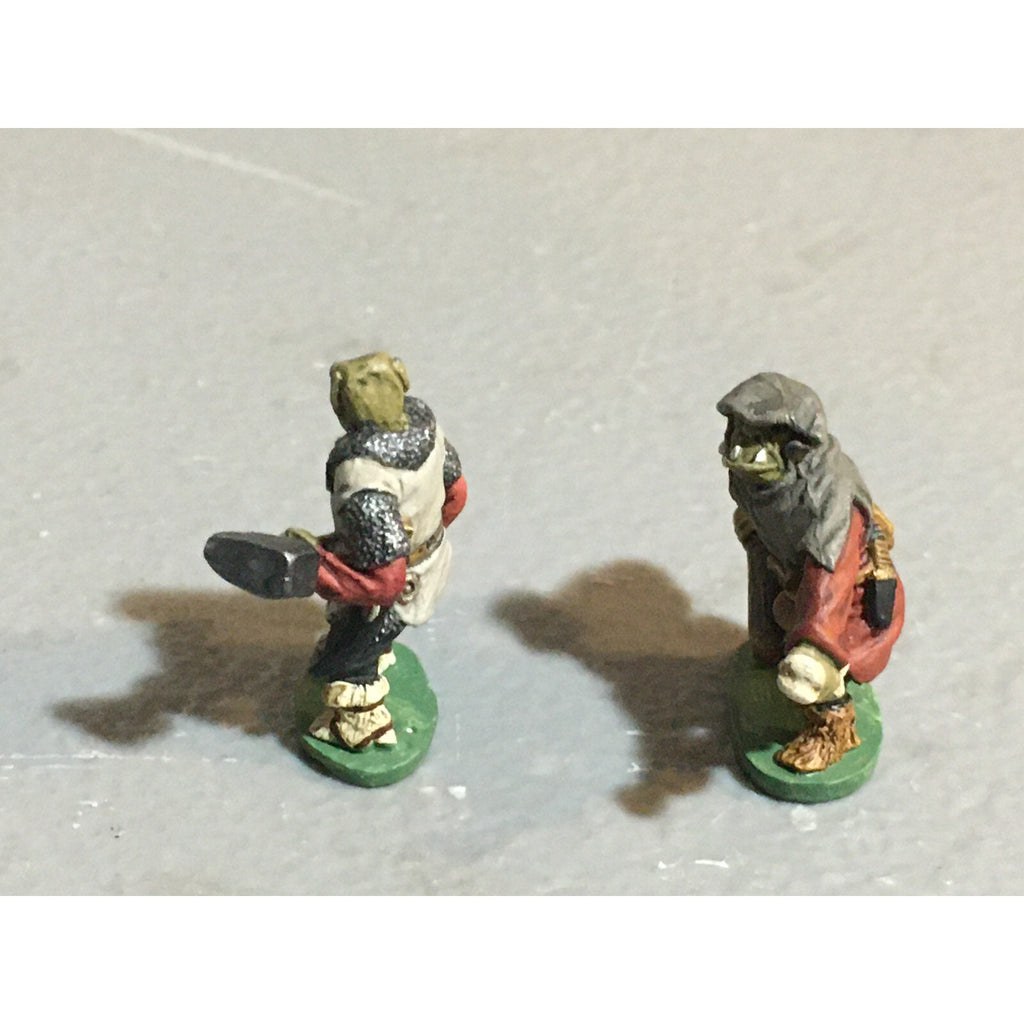 A10095 CITADEL PRE SLOTTA METAL RARE OOP ORC WARRIORS 2 PK WARHAMMER PAINTED