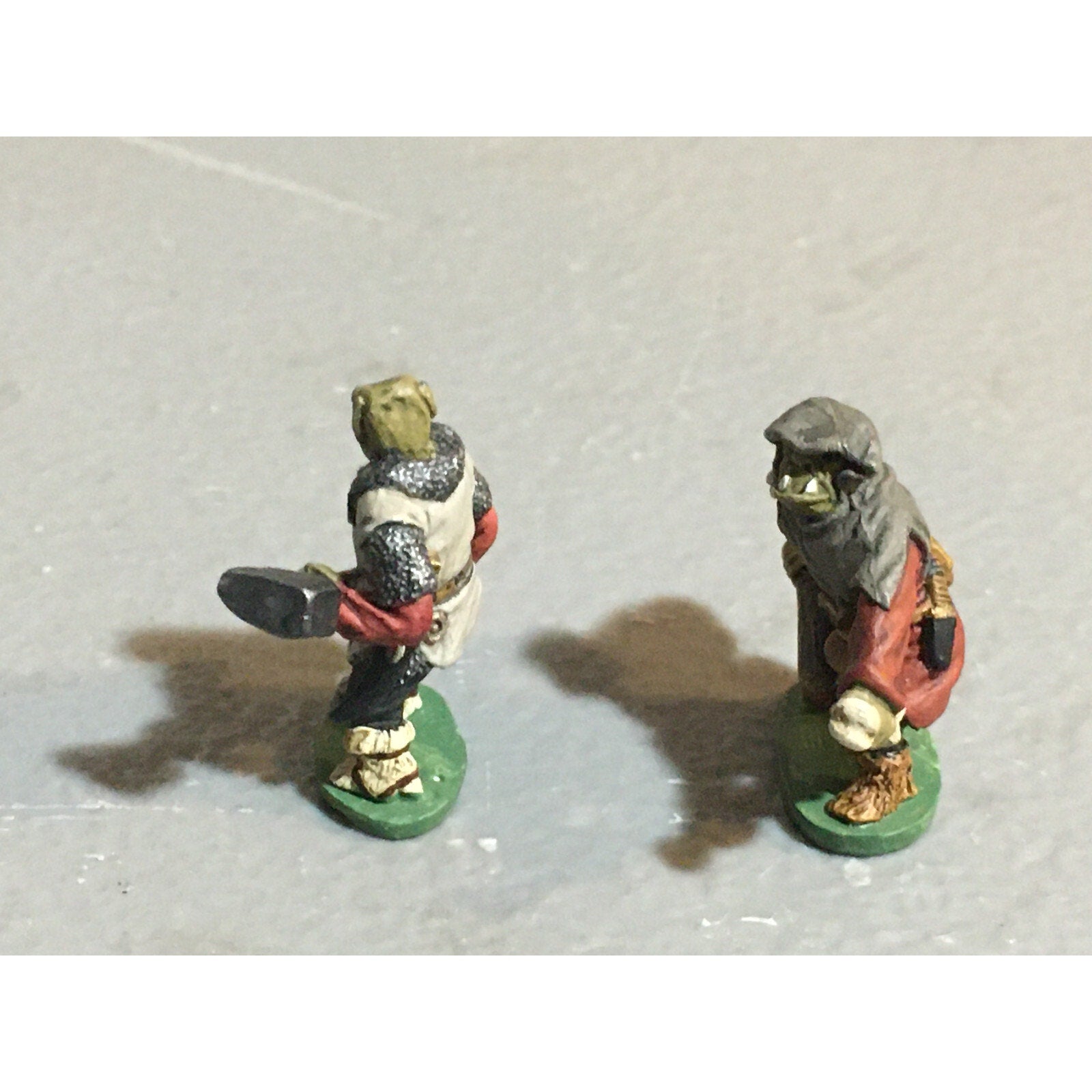 A10095 CITADEL PRE SLOTTA METAL RARE OOP ORC WARRIORS 2 PK WARHAMMER PAINTED