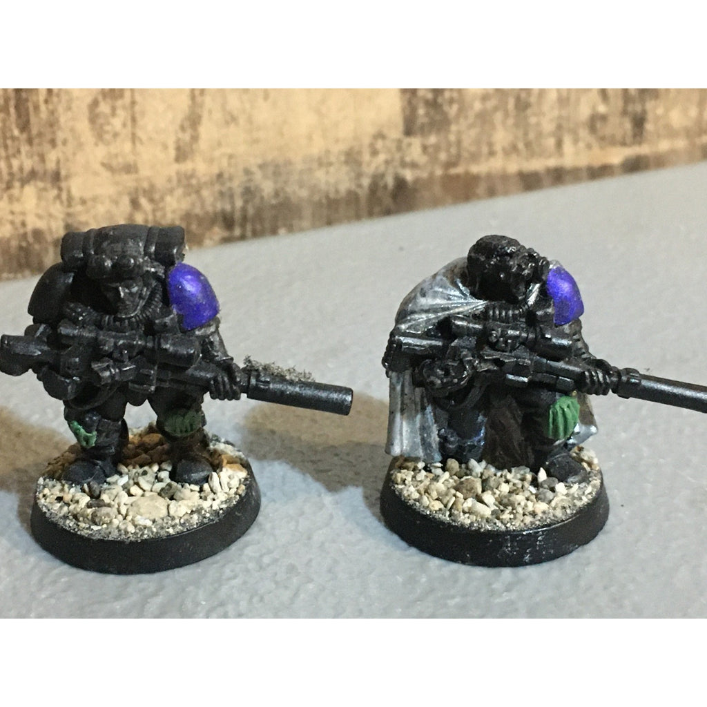 A33809 WARHAMMER 40K SPACE MARINES METAL SCOUT SNIPER 2 PK GW GAMES WORKSHOP