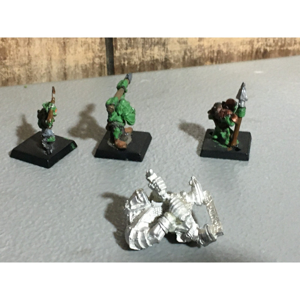A21423 WARHAMEMR METAL OOP ORCS & GOBLINS UNKNOWN 4 PK RUGLUD ARMOURED