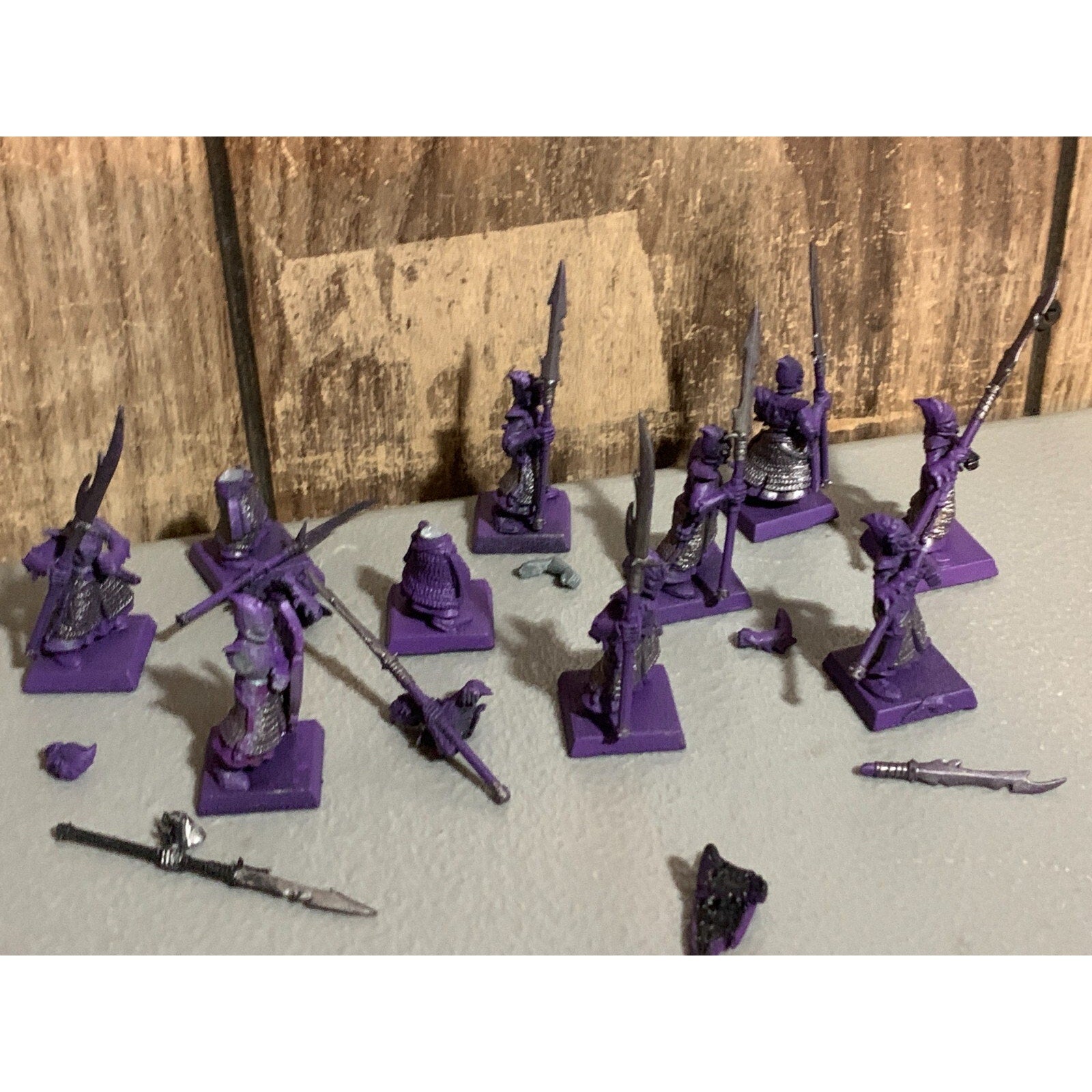 A16903 WARHAMMER AOS FANTASY DARK ELVES SPEARMEN 10 PACK MISS 2 SHIELDS GW