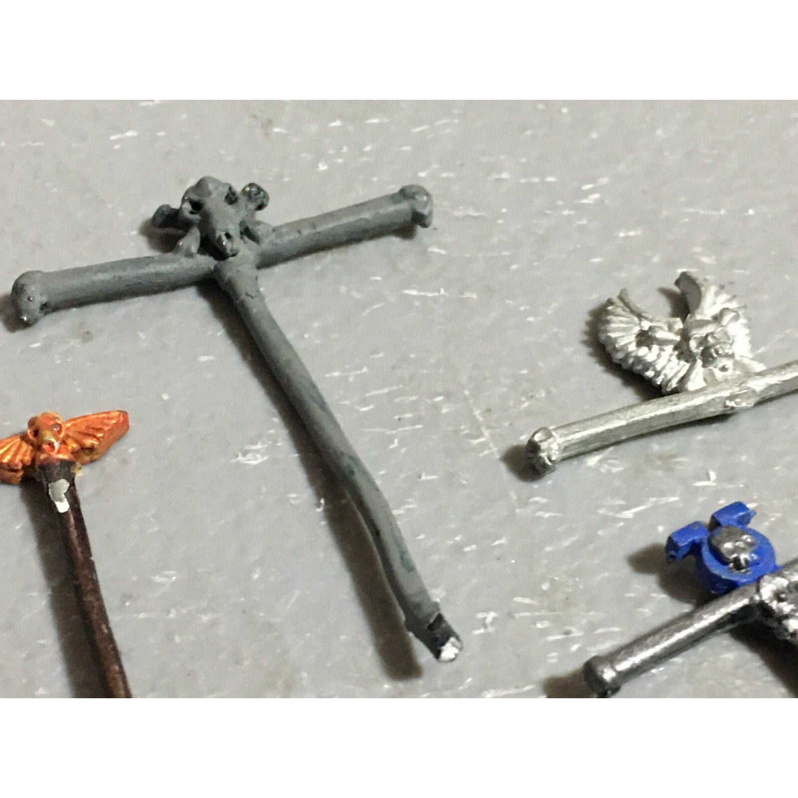 A22382 WARHAMMER 40K SPACE MARINES METAL BITS LOT BANNER POLES GAMES WORKSHOP GW