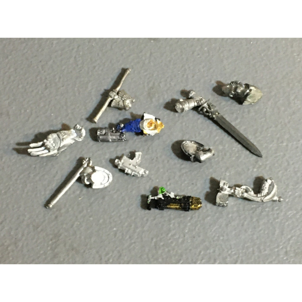 A32485 WARHAMMER 40K SPACE MARINES METAL BIT LOT PLASMA ARM HAMMER GW