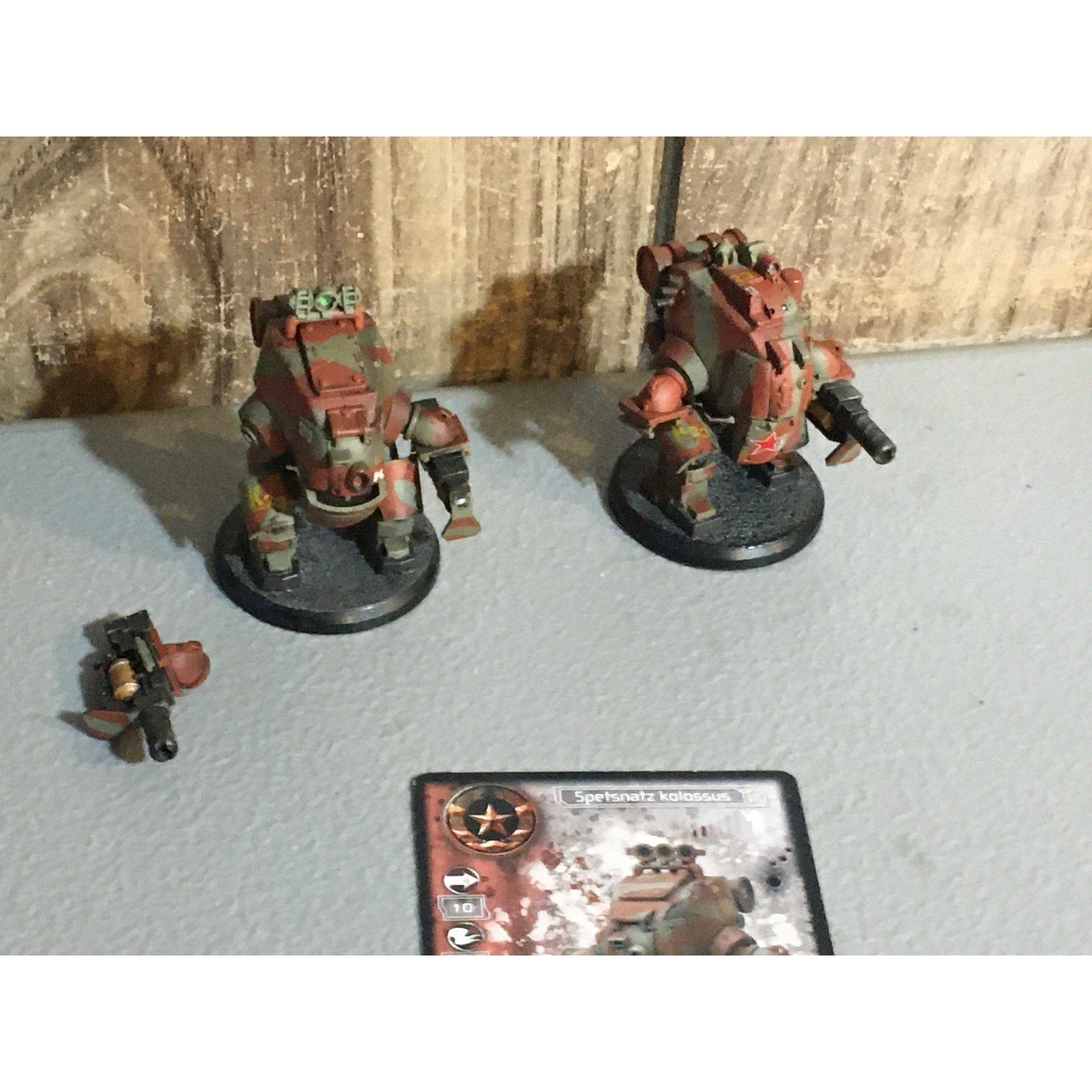 A32044 RACKHAM AT-43 RED BLOK MINI SPETSNATZ KOLOSSUS UNIT INCOMPLETE W CARD