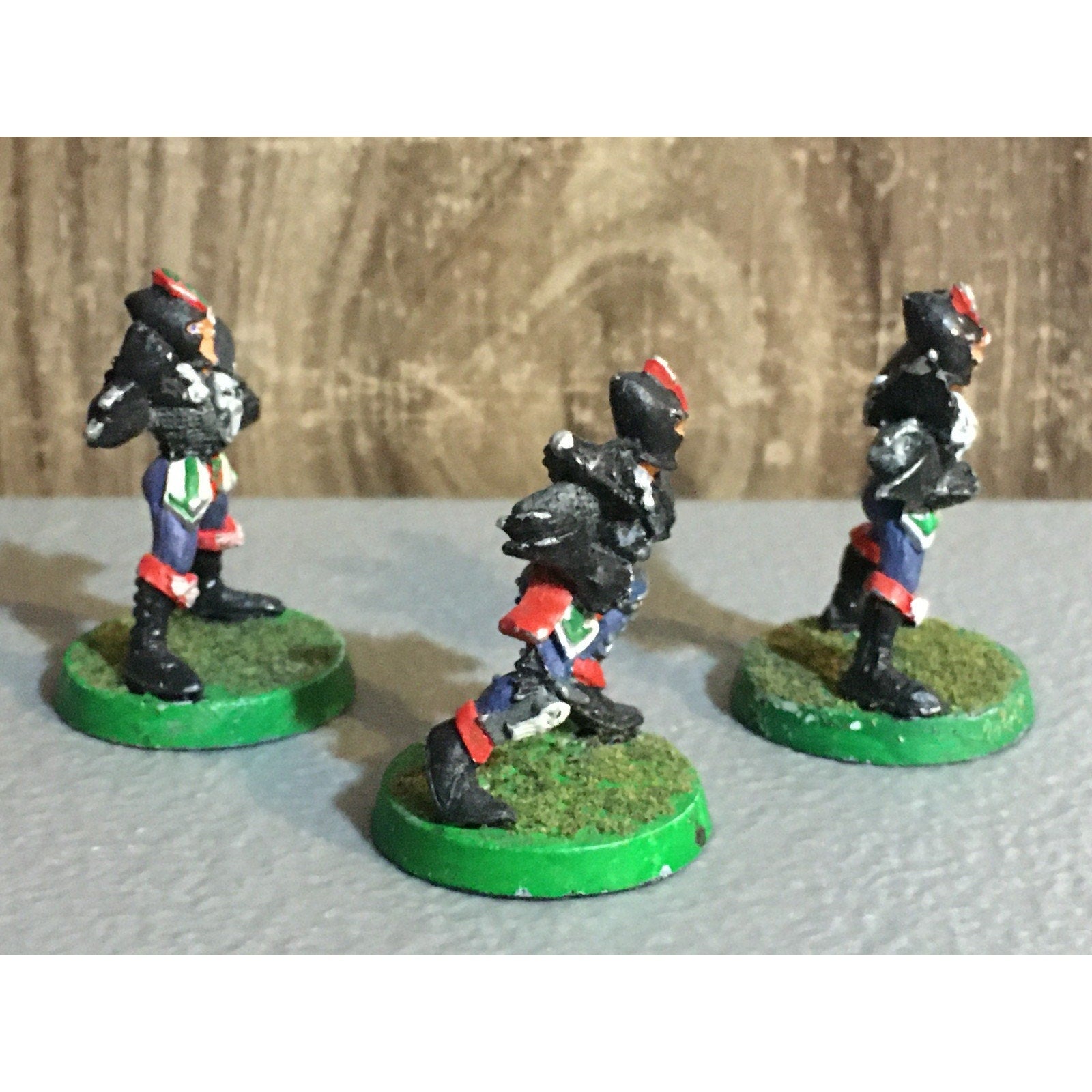 A30118 WARHAMMER BLOOD BOWL METAL DARK ELVES TEAM LINEMEN 3 PK PAINT BASE OOP GW