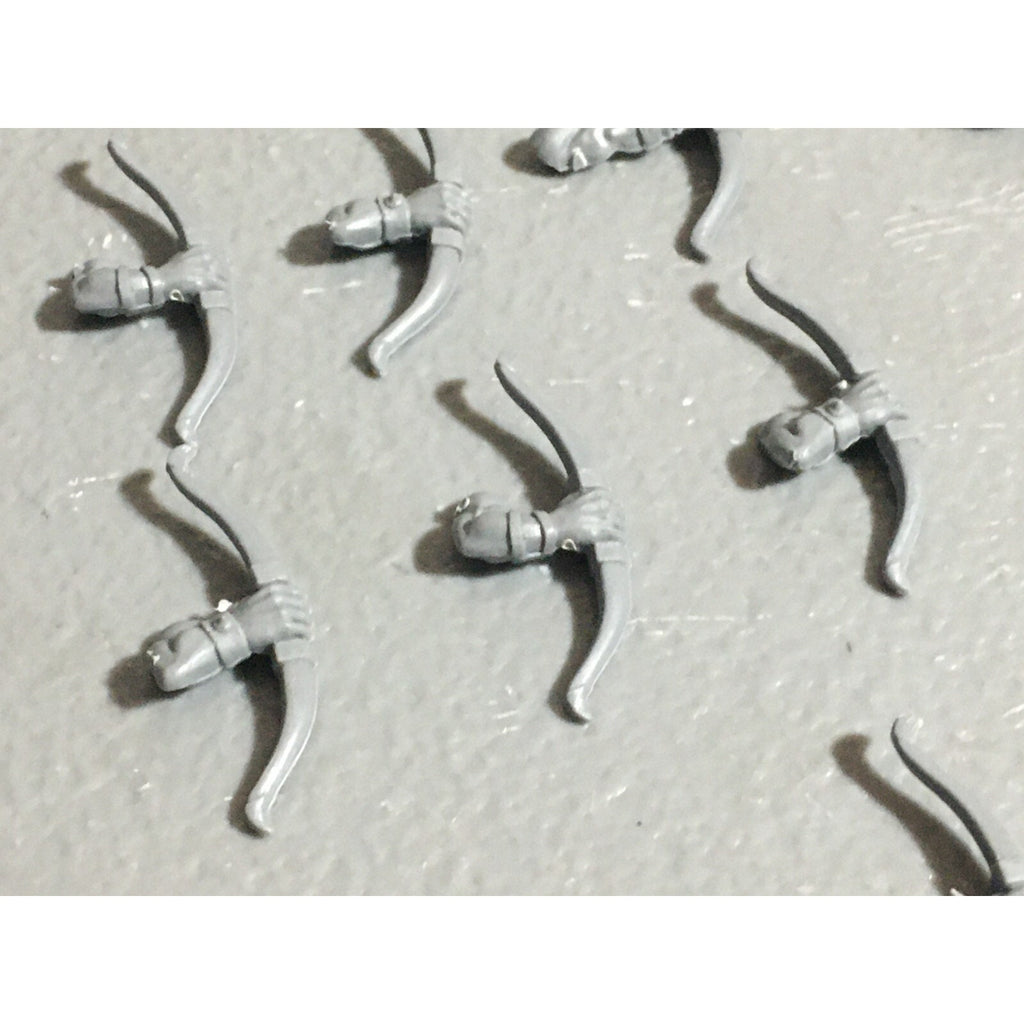 A22634 WARHAMMER FANTASY ORCS & GOBLINS BITS LOT GOBLIN ARCHER BOWS GW OLD WORLD