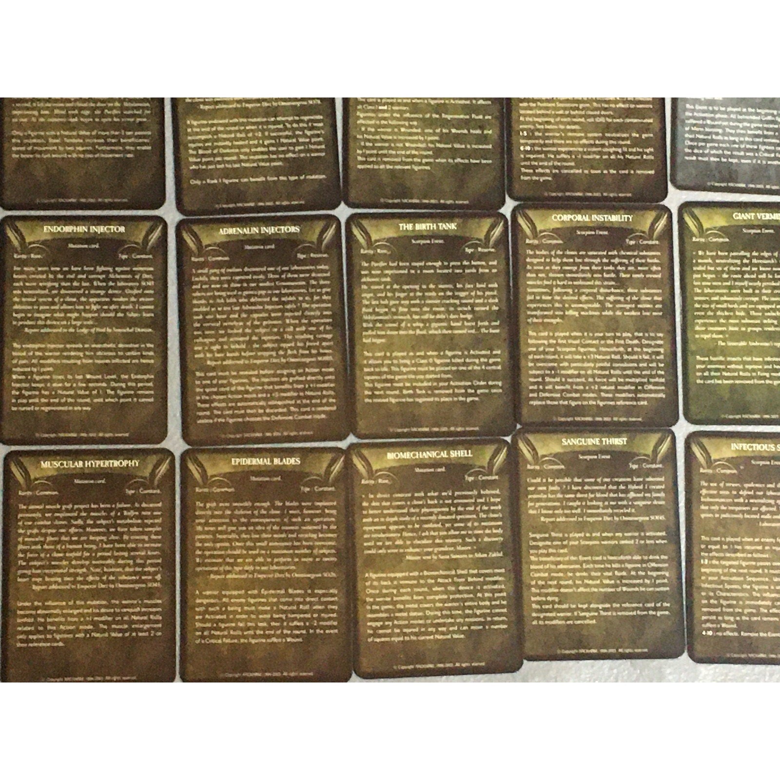 A32712 RACKHAM CONFRONTATION 104 COUNT CARDS LOT TABLETOP
