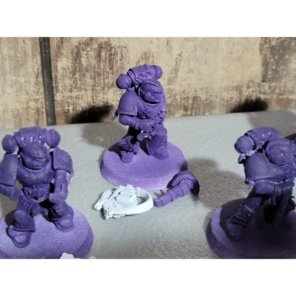 A18249 WARHAMMER 40K SPACE MARINES WOLVES 10 PK GREY HUNTERS MISS 2 BACKPACKS