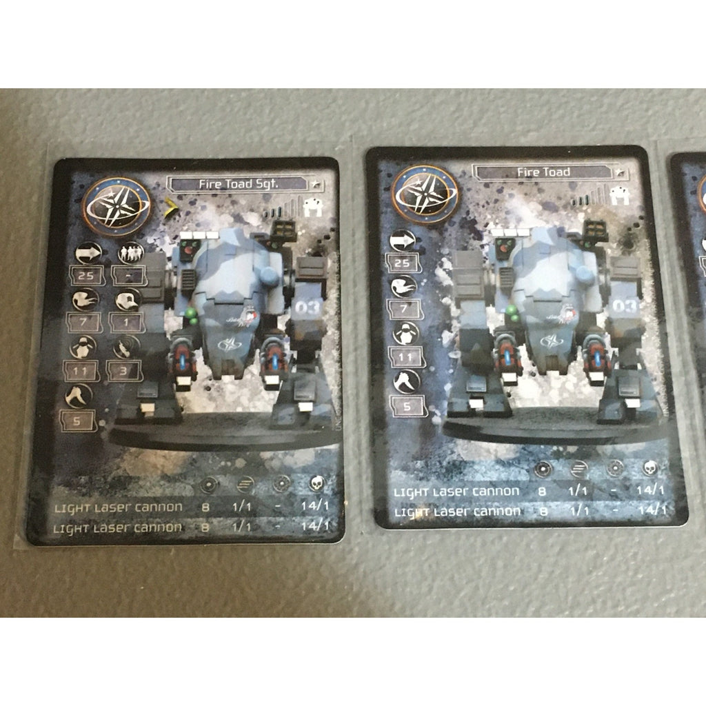 A33507 RACKHAM AT-43 UNA FIRE TOAD MINIATURE W CARDS
