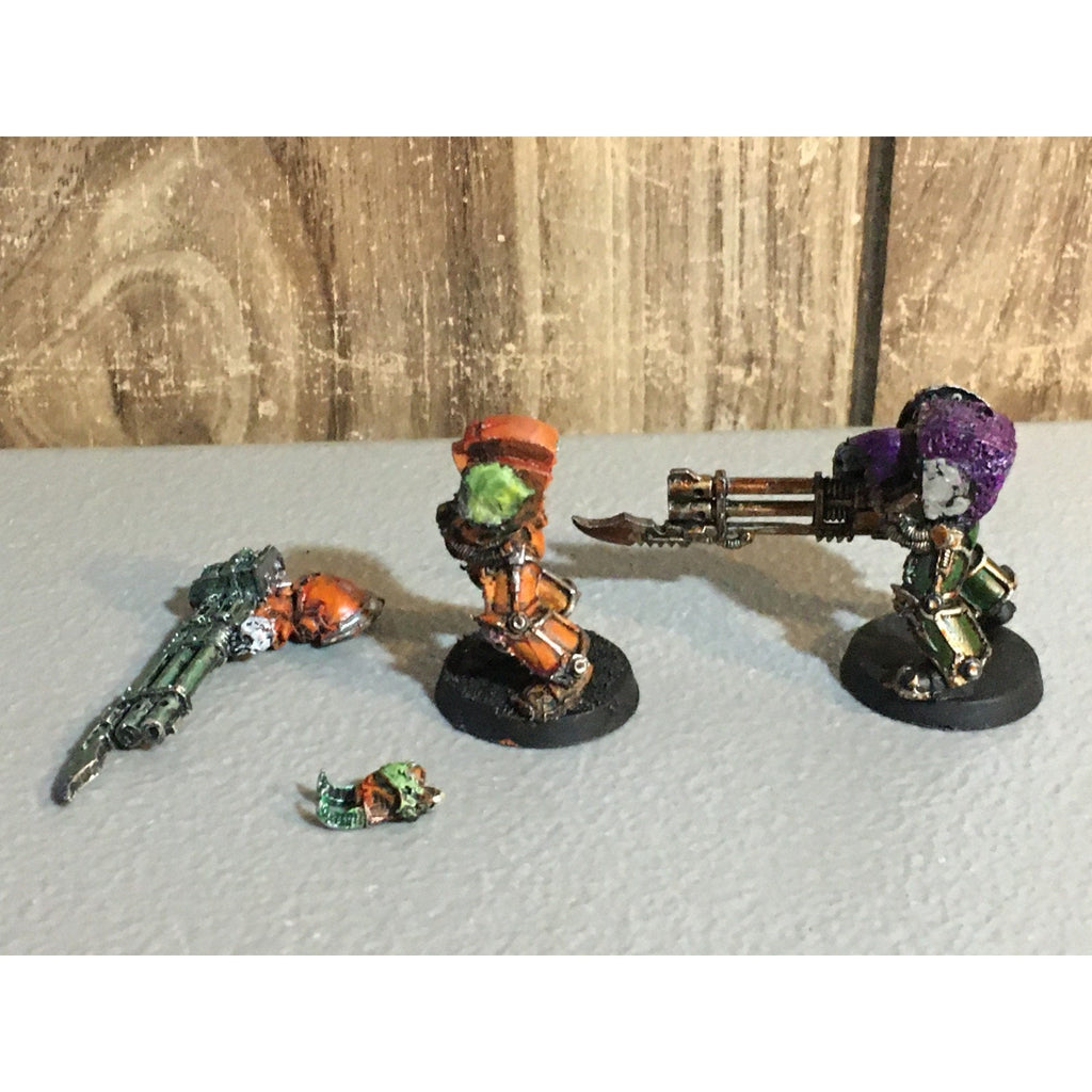 A24771 WARHAMMER 40K CHAOS SPACE MARINES METAL 2 PK TERMINATORS MISS LEFT ARMS