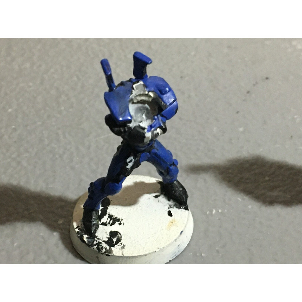 A22117 WARHAMMER 40K ELDAR CRAFTWORLDS DIRE AVENGERS METAL HEADS MISS 1 ARM GW