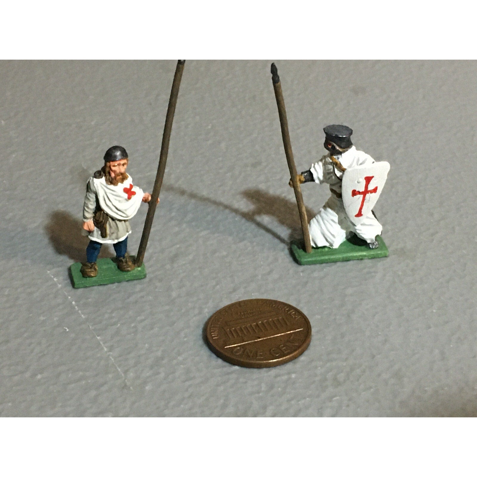 A10209 CITADEL PRE SLOTTA METAL RARE OOP HUMAN KNIGHTS TEMPLARS 2 PK PAINTED