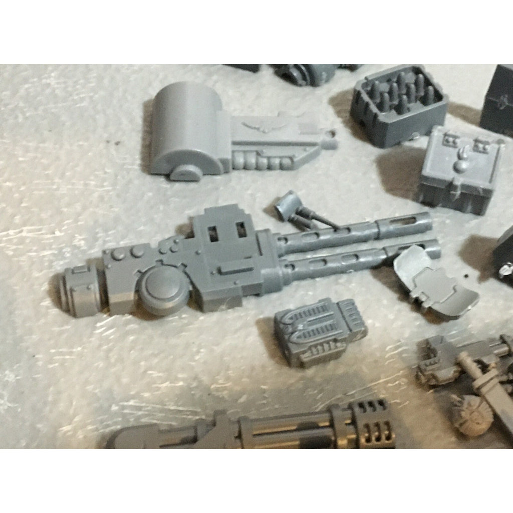 A20138 WARHAMMER 40K IMPERIAL GUARD ASTRA MILITARUM BITS LOT VEHICLE ARMS GUNS