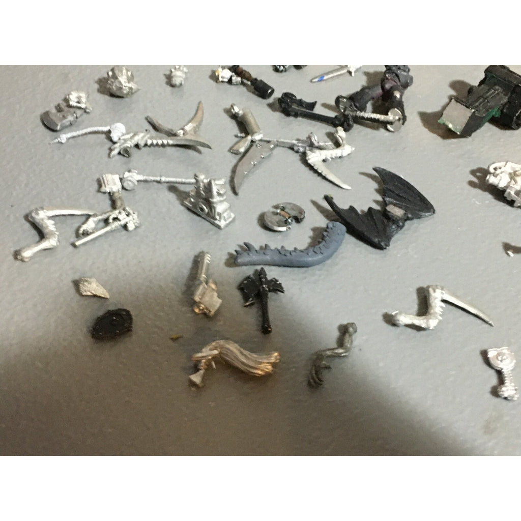 A20150 WARHAMMER 40K AOS FANTASY BITS LOT ALL METAL WINGS TALONS SPACE MARINES