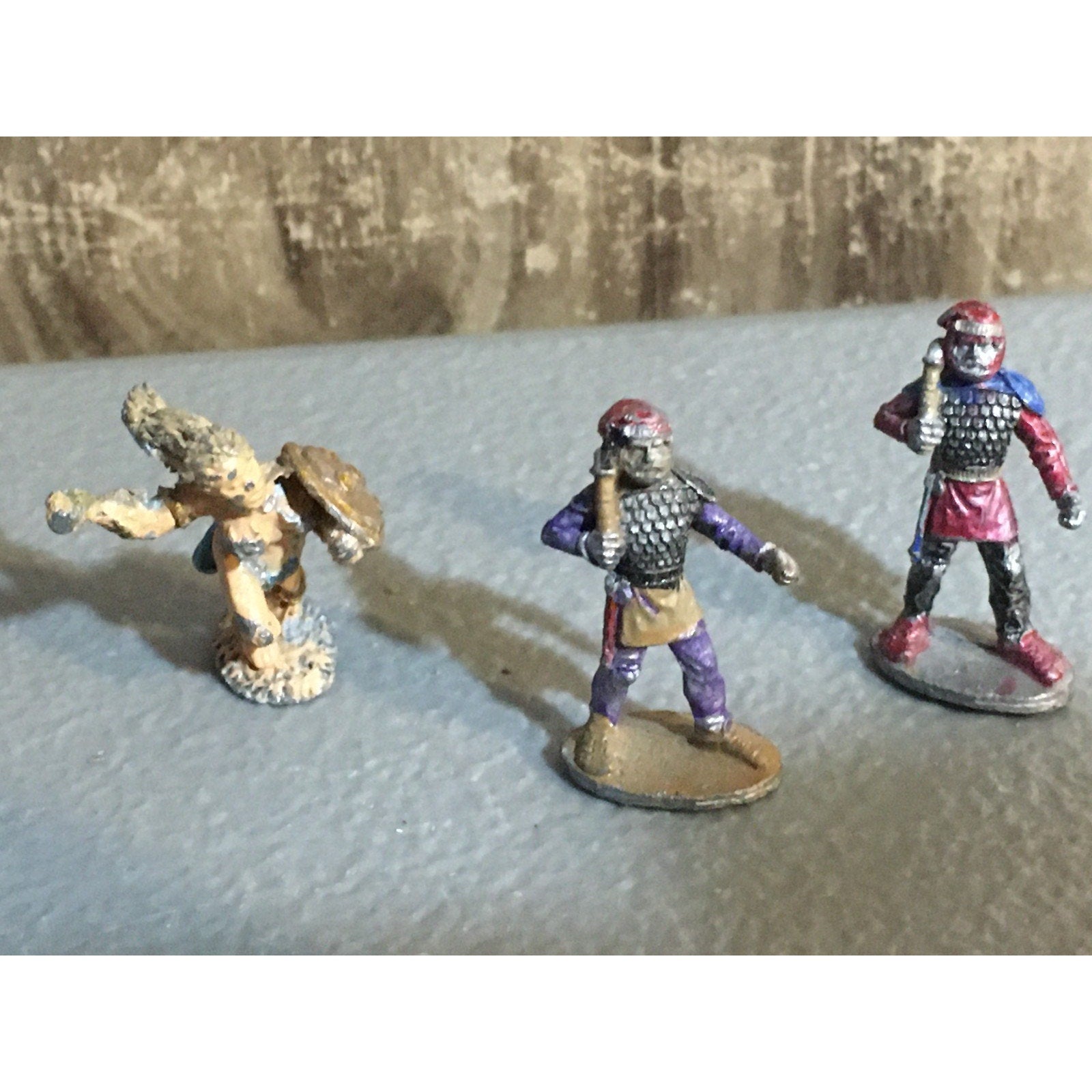 A32858 RAL PARTHA MINIATURES METAL UNKNOWN 3 PK INCOMPLETE? HUMAN WARRIOR