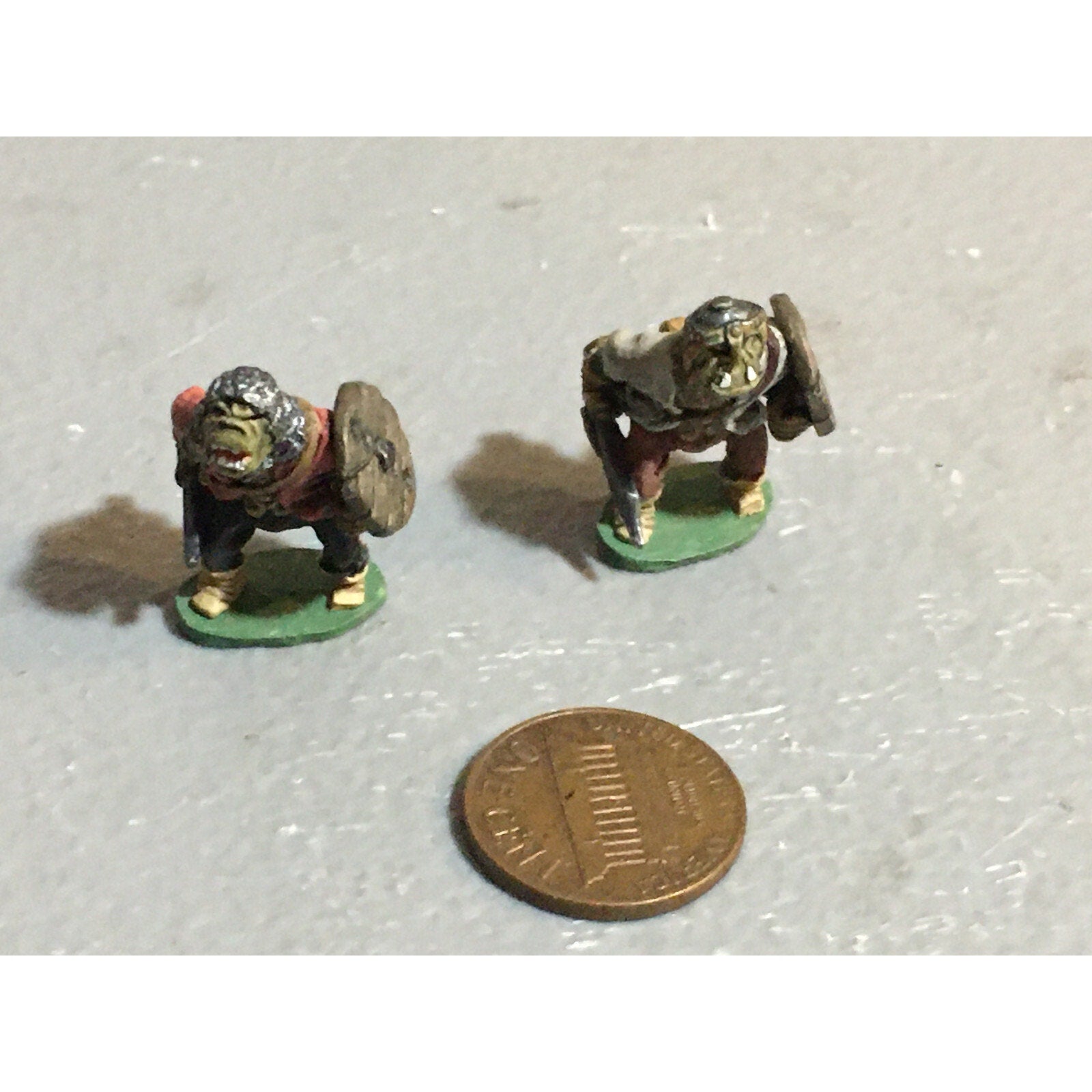 A10087 CITADEL PRE SLOTTA METAL RARE OOP ORC WARRIORS 2 PK WARHAMMER PAINTED