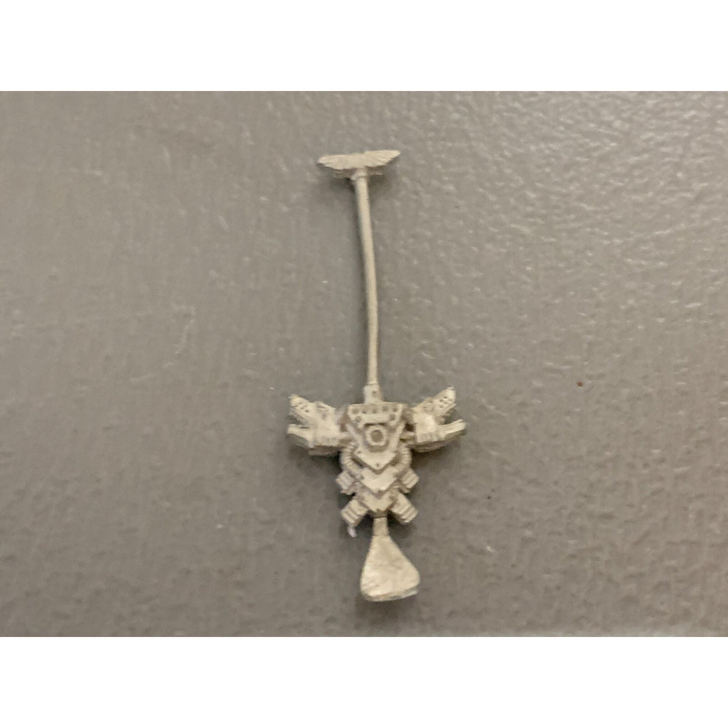 A17717 WARHAMMER 40K SPACE MARINES WOLVES METAL BANNER BACKPACK GW OOP
