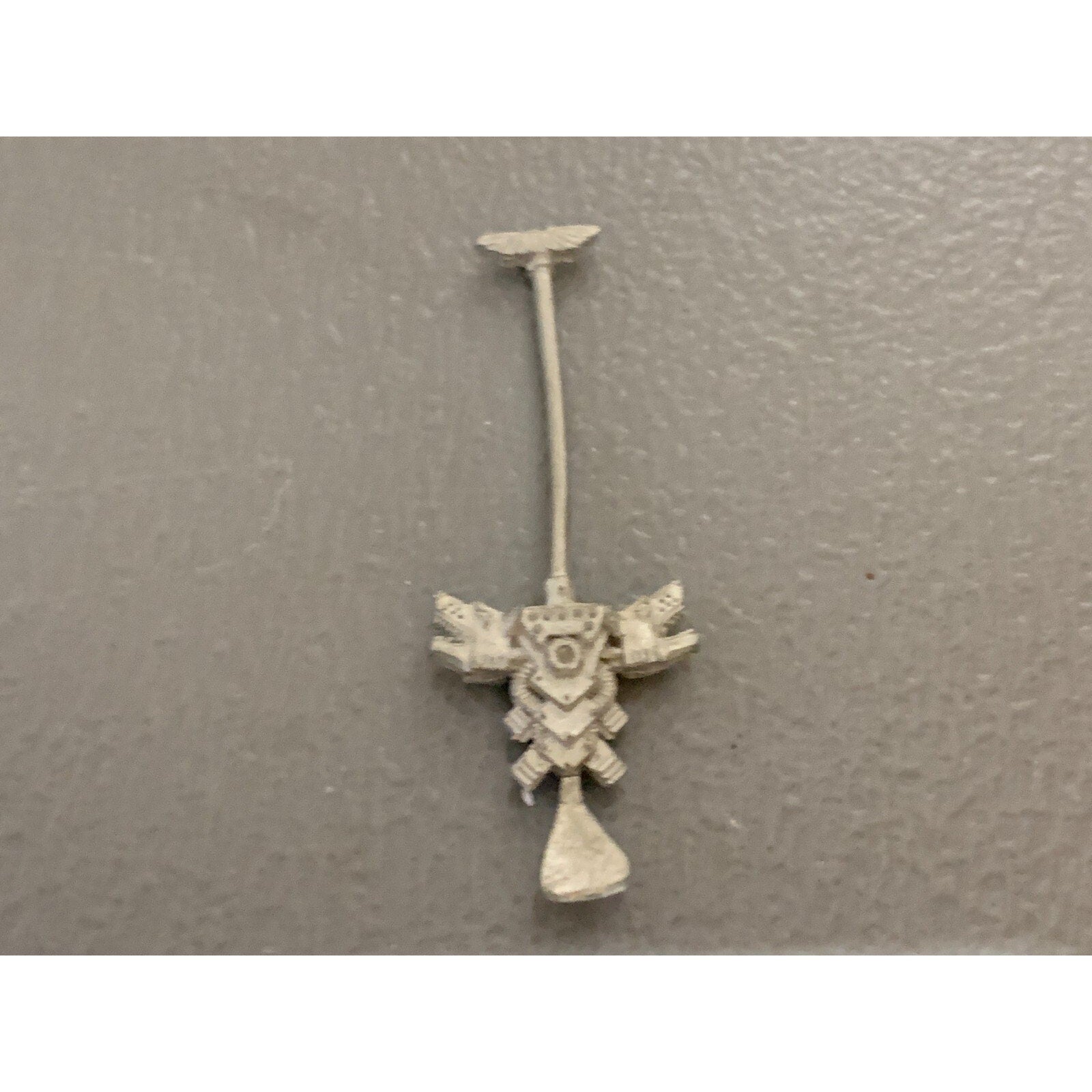 A17717 WARHAMMER 40K SPACE MARINES WOLVES METAL BANNER BACKPACK GW OOP