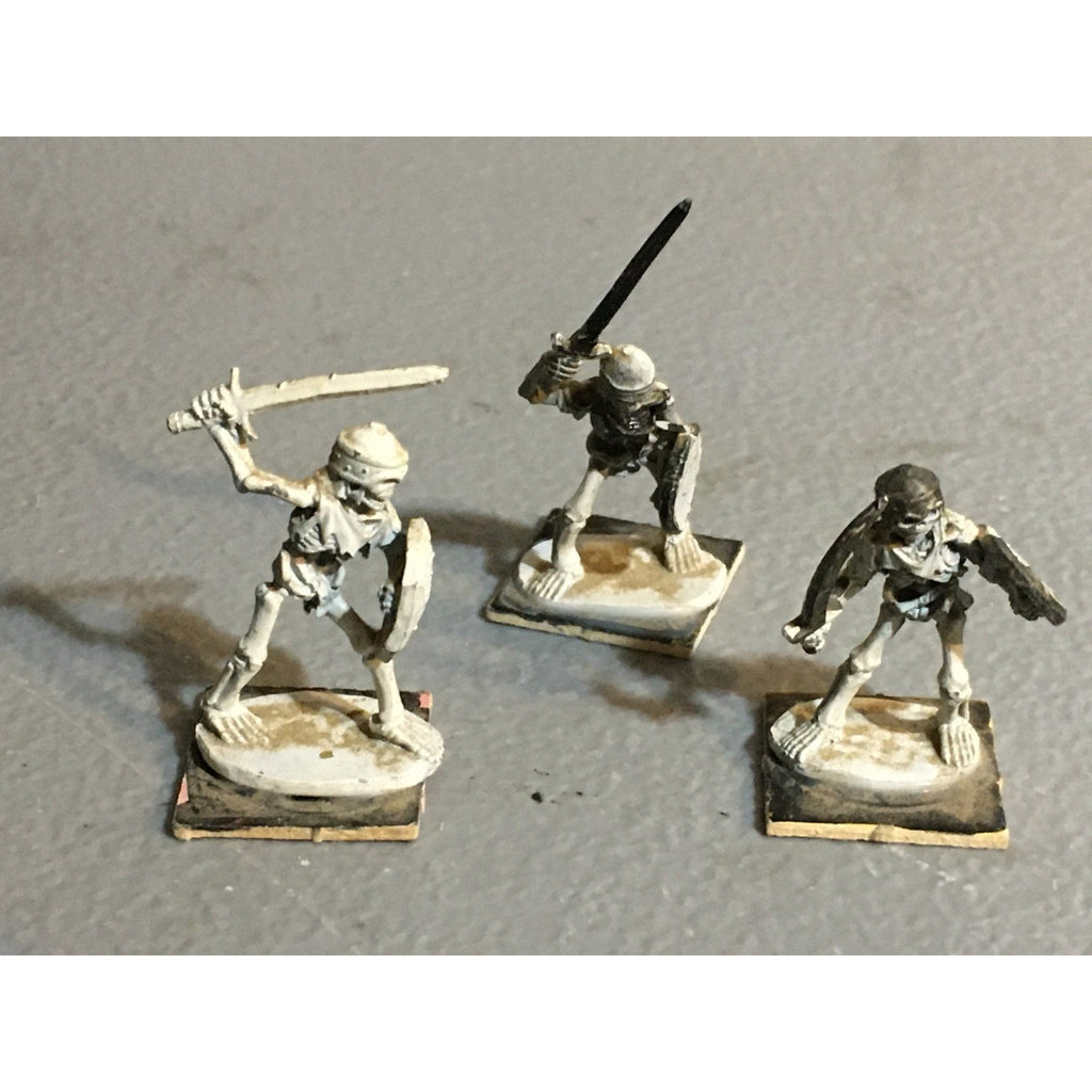 A32375 RAL PARTHA METAL MINIATURES SKELETON WARRIOR 3 PK TABLETOP WAR GAMES
