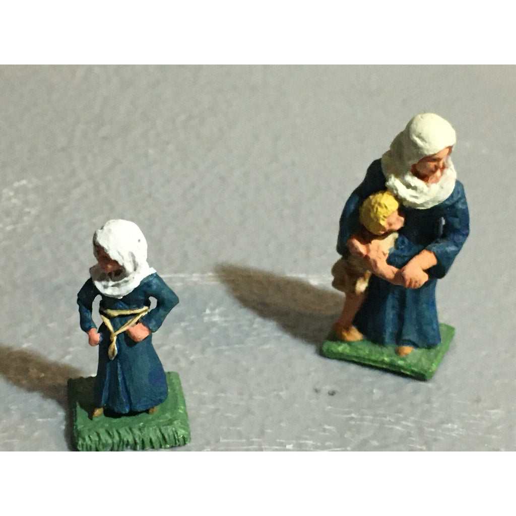A10177 CITADEL PRE SLOTTA METAL RARE OOP HUMAN FEMALE PEASANTS 2 PK PAINTED