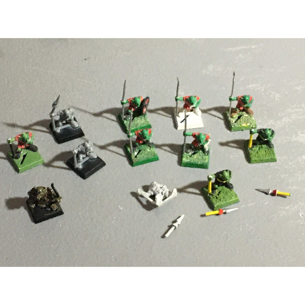 A22046 WARHAMMER FANTASY ORCS & GOBLINS VINTAGE GOBLIN SPEARMEN CUSTOM OOP GW