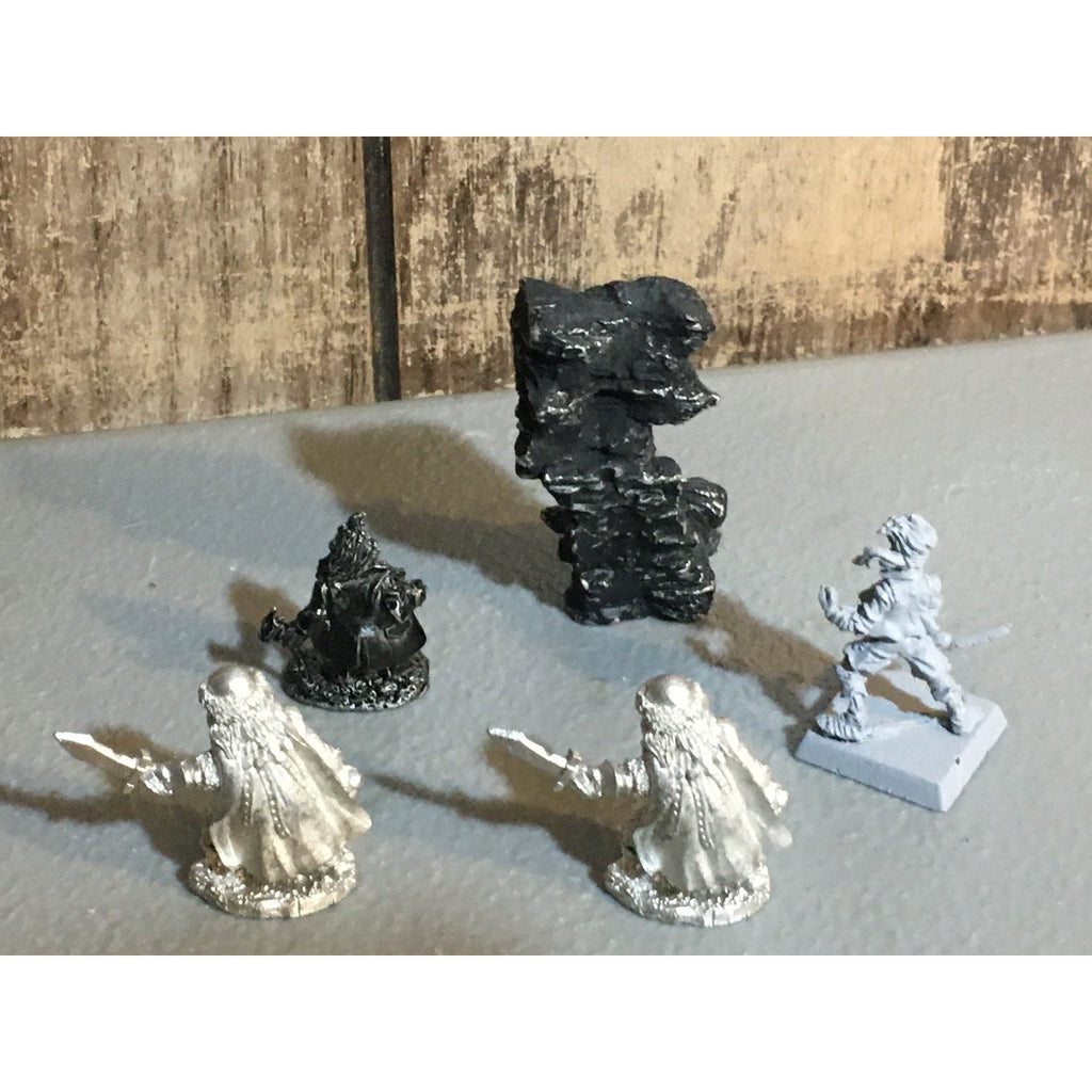 A34020 UNKNOWN METAL MINIATURES MIXED DWARVES DWARFS SOLDIER WARRIOR