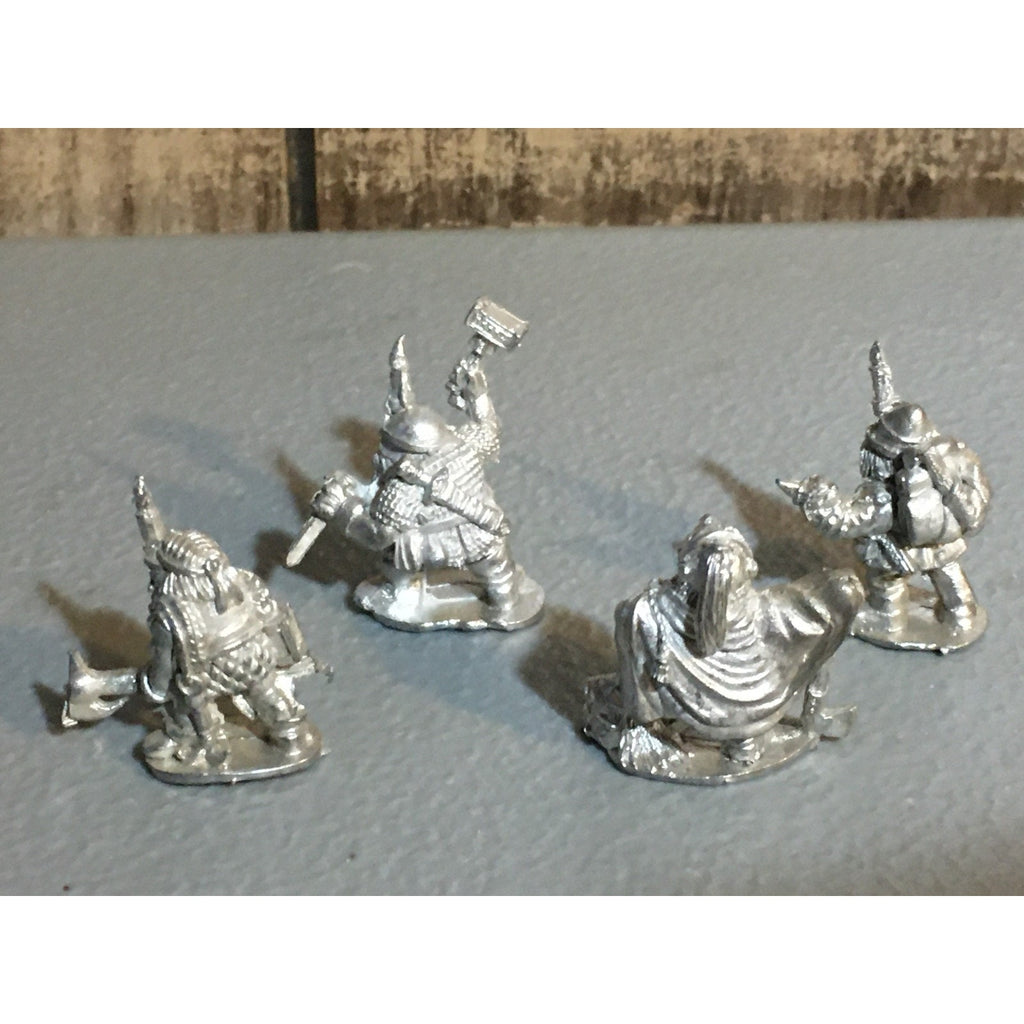 A32707 ALTERNATIVE ARMIES METAL MINIATURES DWARVES DH7 DWARF CAVERN FIGHTERS 4/5