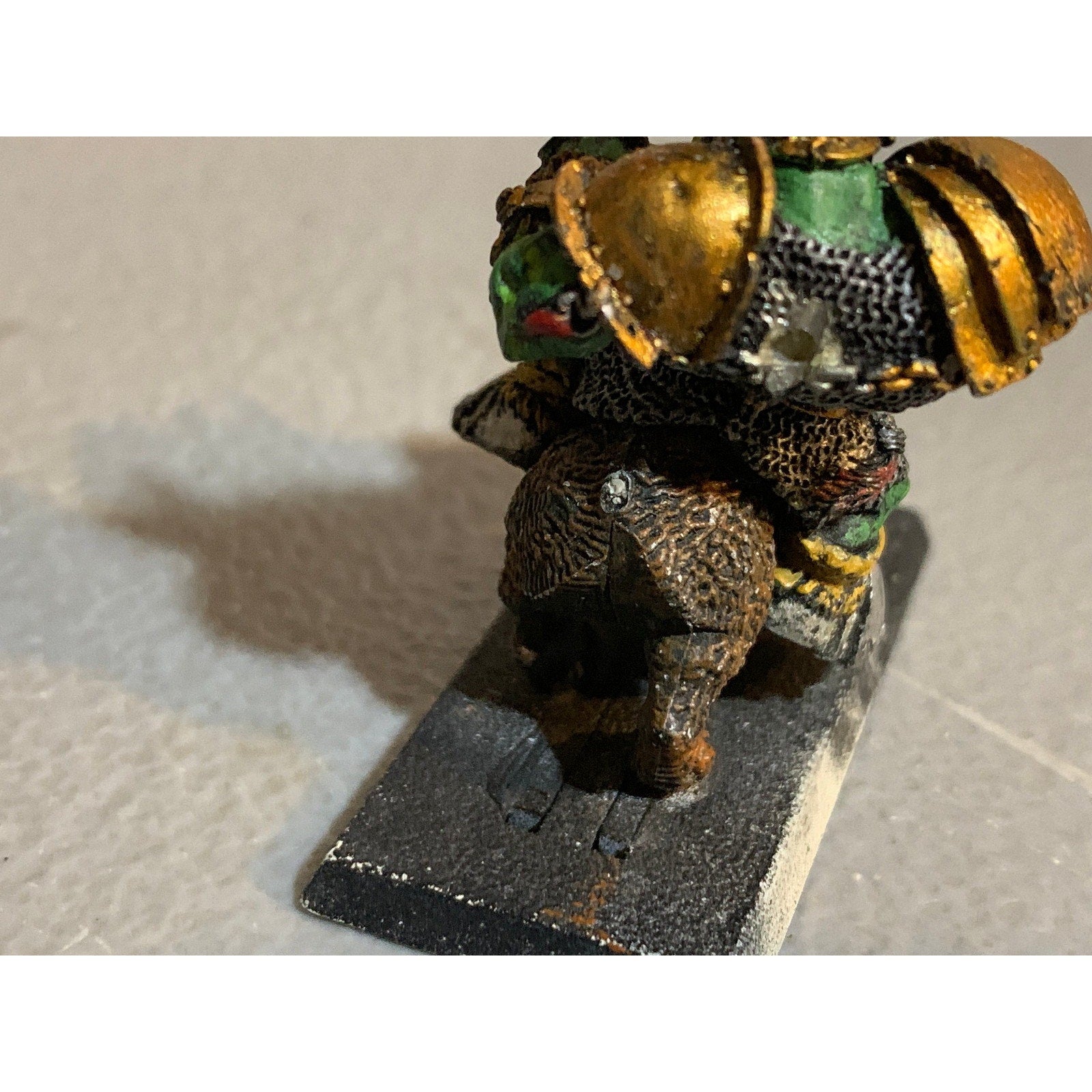 A31240 WARHAMMER FANTASY AOS METAL ORCS & GOBLINS ORC WARBOSS ON BOAR INCOMPLETE