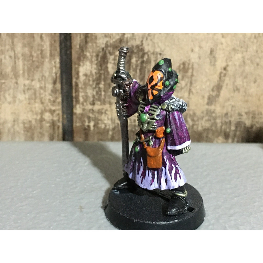 A19674 WARHAMMER 40K ELDAR CRAFTWORLDS METAL WARLOCK W SWORD OOP PAINTED