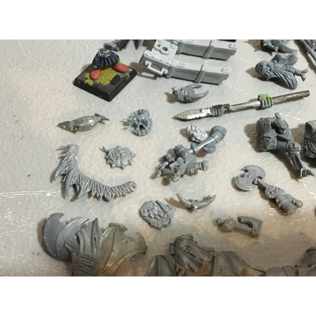 A20140 WARHAMMER AOS FANTASY BITS LOT ORCS EMPIRE CHAOS LIZARDMEN OGRE
