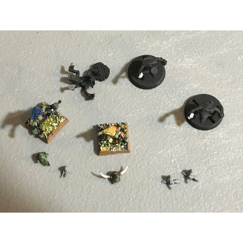 A23405 WARHAMMER FANTASY OGRE KINGDOMS LOT GNOBLARS + EXTRA HEADS GW