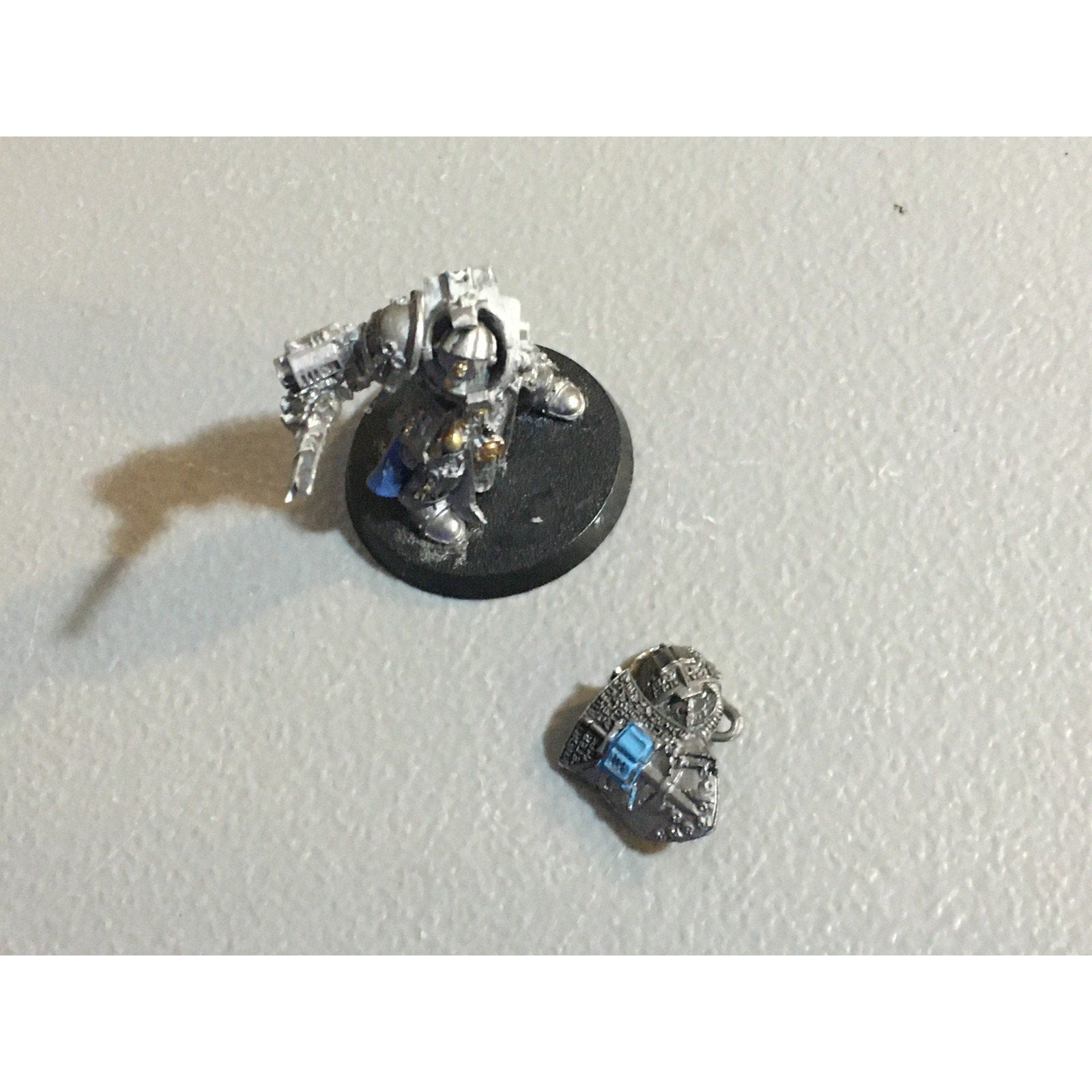 A29899 WARHAMMER 40K GREY KNIGHTS FINECAST KALDOR DRAIGO NO BANNER CUSTOM SWORD