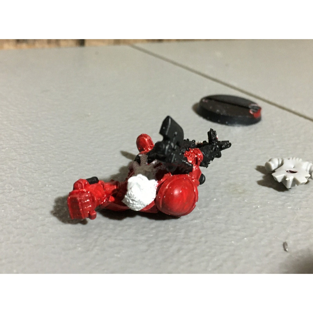 A19731 WARHAMMER 40K SPACE MARINES WOLVES WOLF GUARD METAL W BIONIC LEG