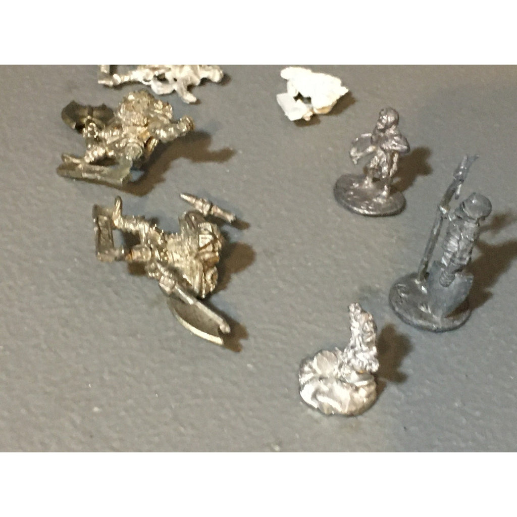 A34032 UNKNOWN METAL MINIATURES FANTASY MIXED LOT CREATURE HUMAN WARRIOR