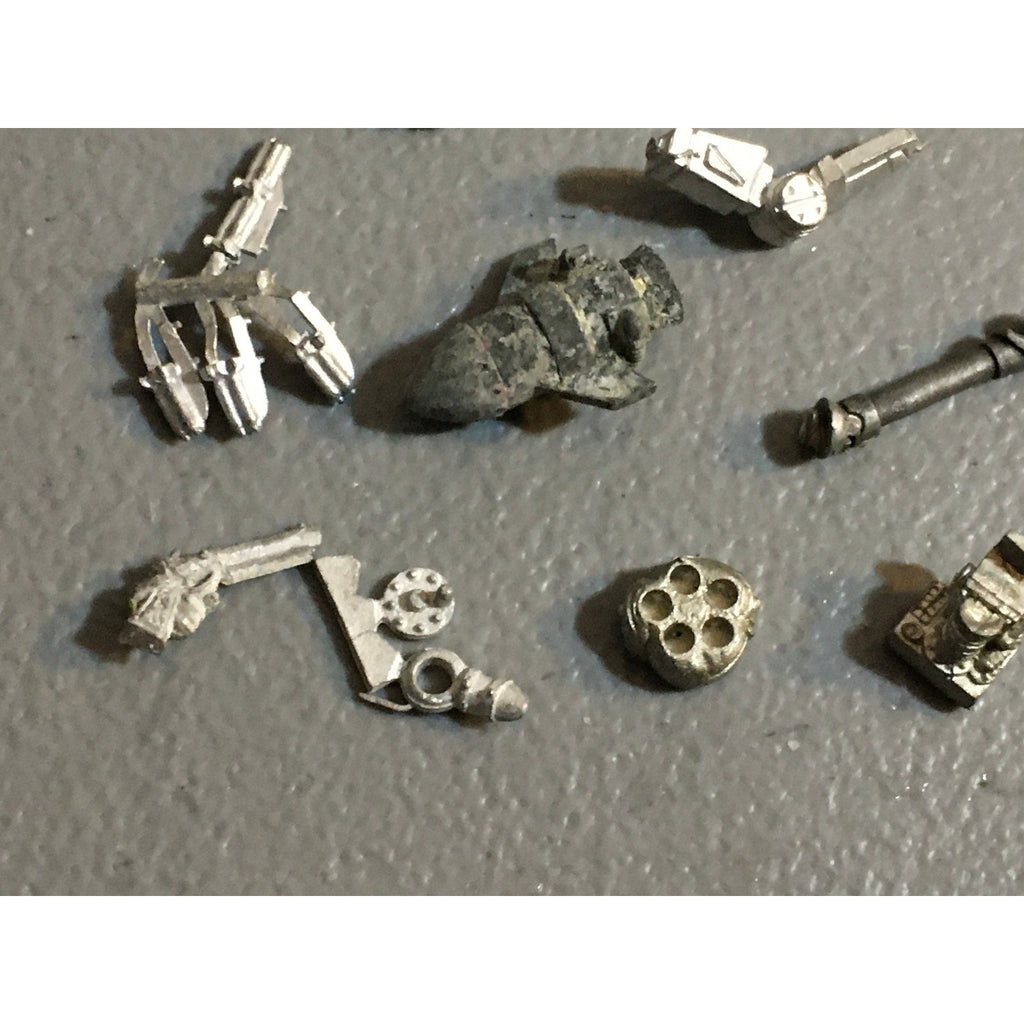 A32546 UNKNOWN MINIATURES ALL METAL BITS & INCOMPLETE LOT SCI-FI FUTURISTIC