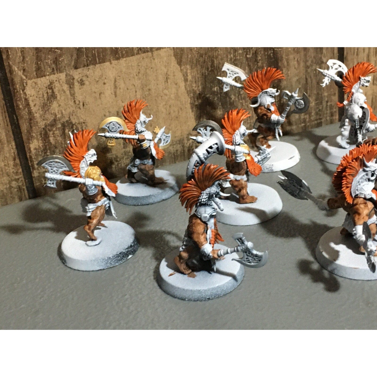 A20178 WARHAMMER FANTASY AOS FYRESLAYERS VULKITE BERZERKERS 10 PK PRIMED