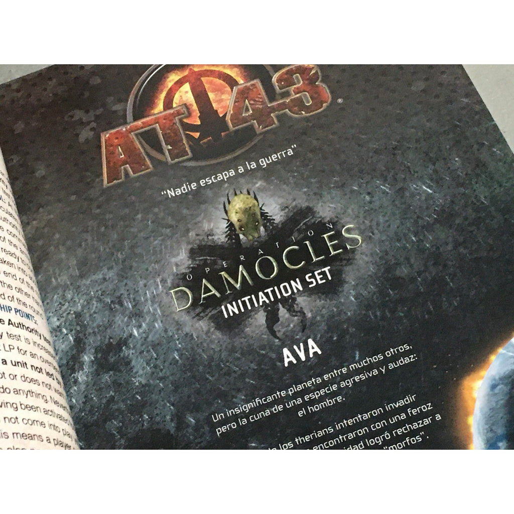 A24212 RACKHAM AT-43 OPERATION DAMOCLES INITIATION SET BOOK & PLAYMAT