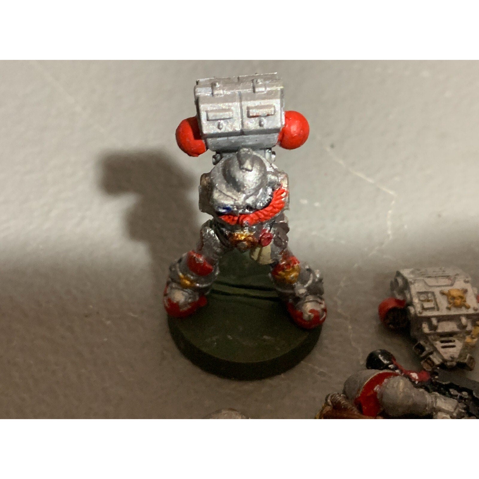 A23309 WARHAMMER 40K SPACE MARINES METAL BITS LOT HEAVY DARK ANGELS SHOULDER PAD